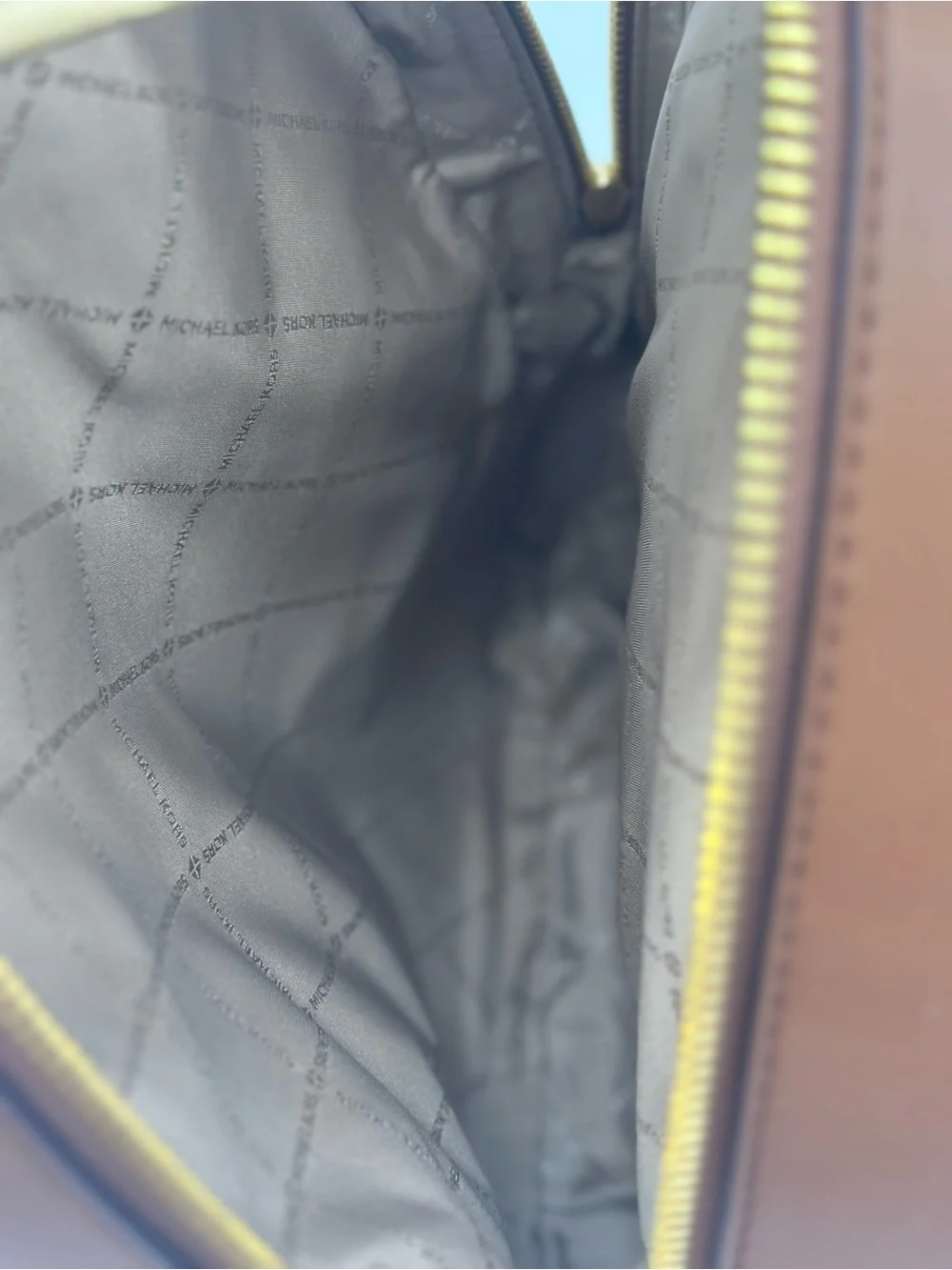 Michael Kors Brown and Tan Signature Logo Backpack